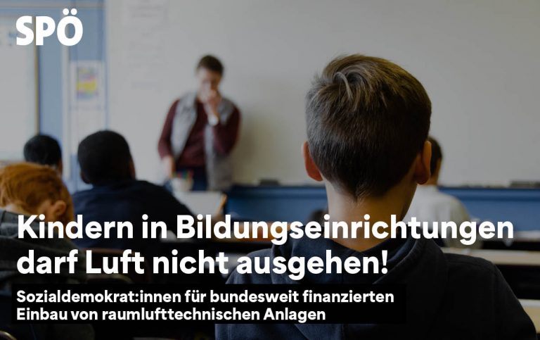 Raumluft Schule SPÖ Bildung Tanzler